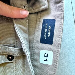 Men’s vorta slim straight pants tan jeans